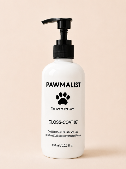 Pawmalist Gloss-Coat 07 – Oatmeal & Aloe Vera Dog Wash for Shiny Coat, Dry & Sensitive Skin (300ml)