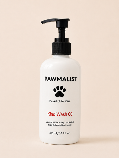 Pawmalist Kind Wash 00 – Gentle Oatmeal & Honey Puppy Wash for Sensitive Skin (300ml)